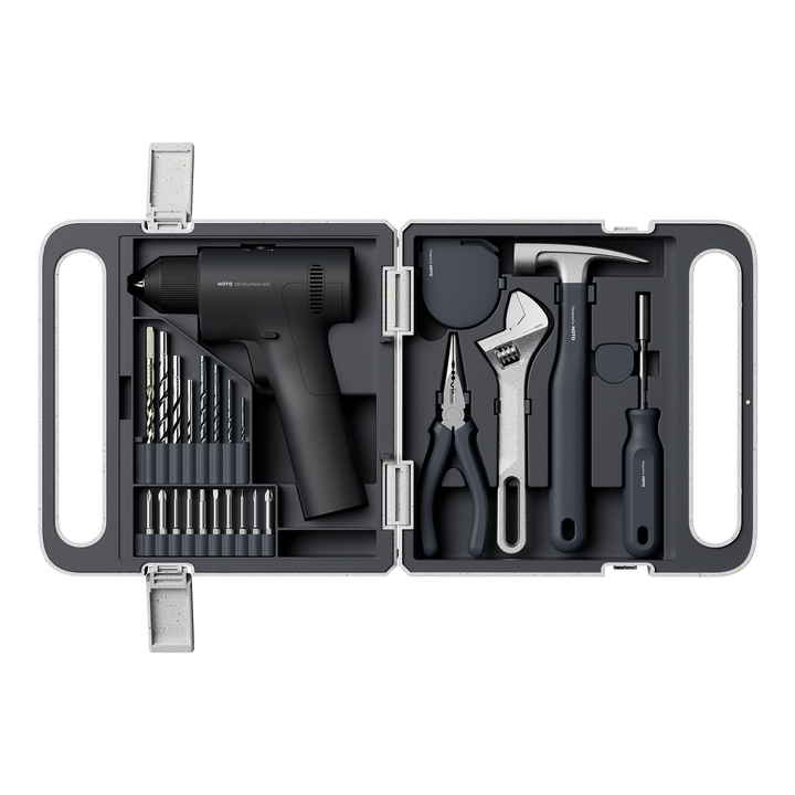 HOTO 16V Brushless Drill Tool Kit