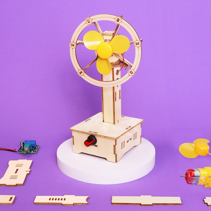 Kitsville ST052: Variable-speed fan and parts on purple background