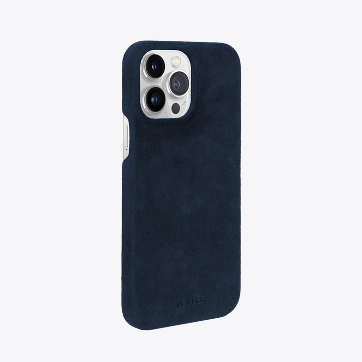 Luriax Minimal iPhone 15 Case — Midnight Blue — rear view and camera opening
