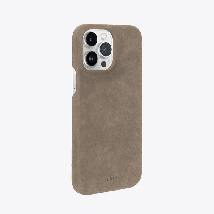 Luriax Minimal iPhone 15 Case — Malibu Beige — rear view and camera opening