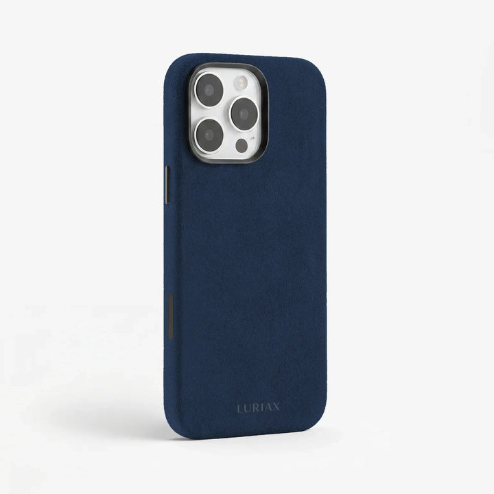Luriax Modern iPhone 16 Case — Midnight Blue — rear view and camera opening