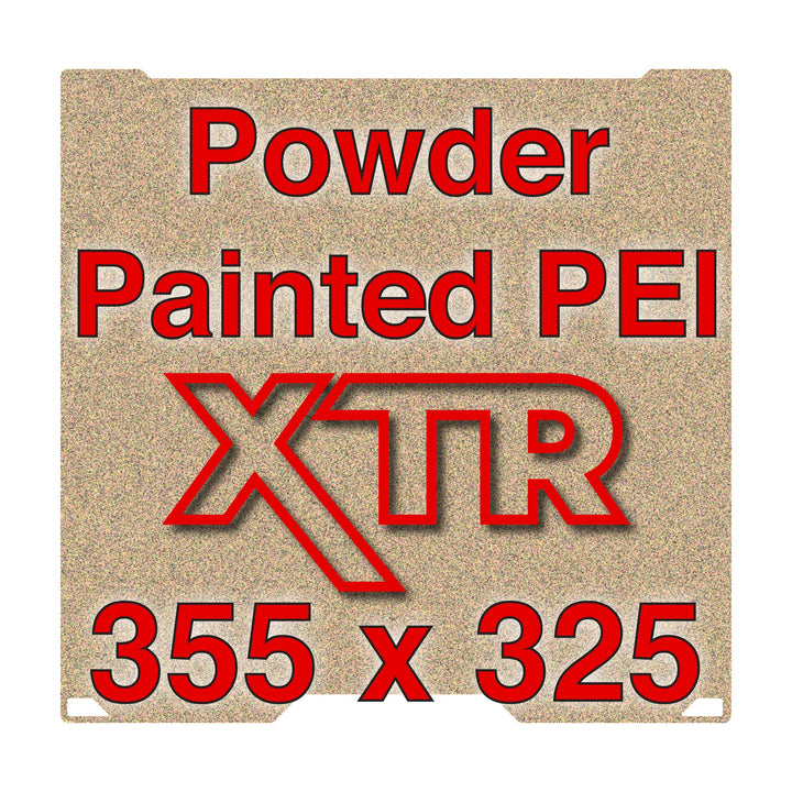Wham Bam textured PEI Flexi Plate labeled 355 x 325 mm