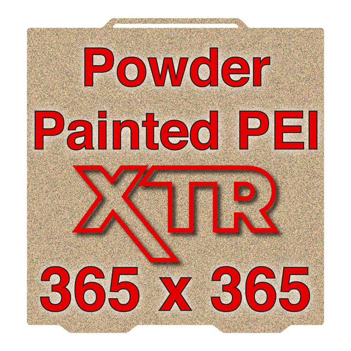 Wham Bam textured PEI Flexi Plate labeled 365 x 365 mm