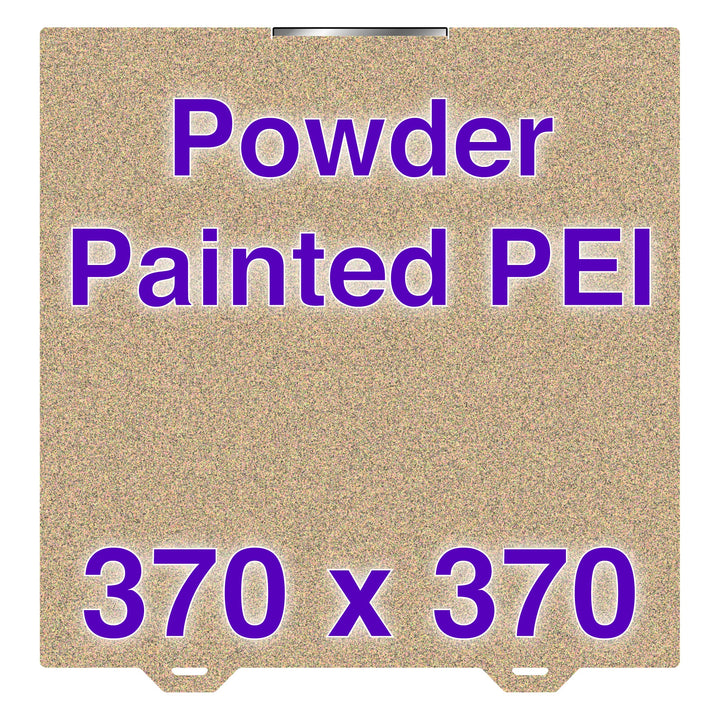 Wham Bam textured PEI Flexi Plate labeled 370 x 370 mm