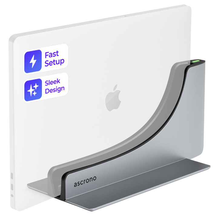 Ascrono MacBook Vertical Docking Station — Type C, D, E or F