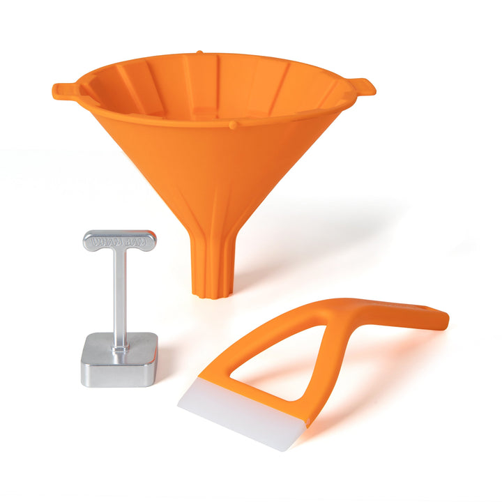 Wham Bam ULTIM8 TRIO funnel, vat-cleaning tool and spatula kit