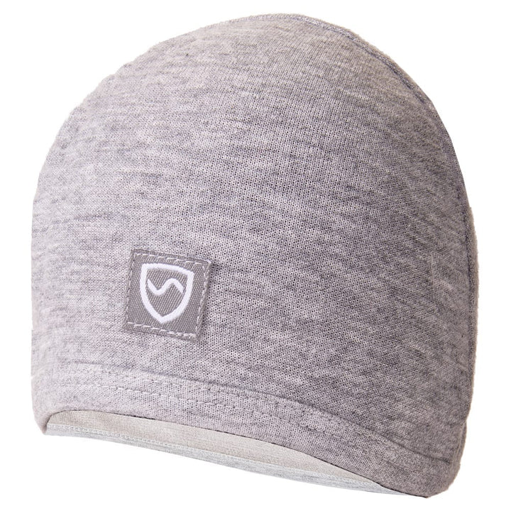 Gray SYB Baby Beanie with shield logo