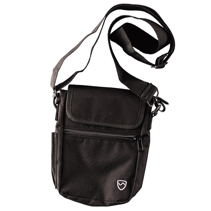 Black SYB Phone Pouch Deluxe with shoulder strap