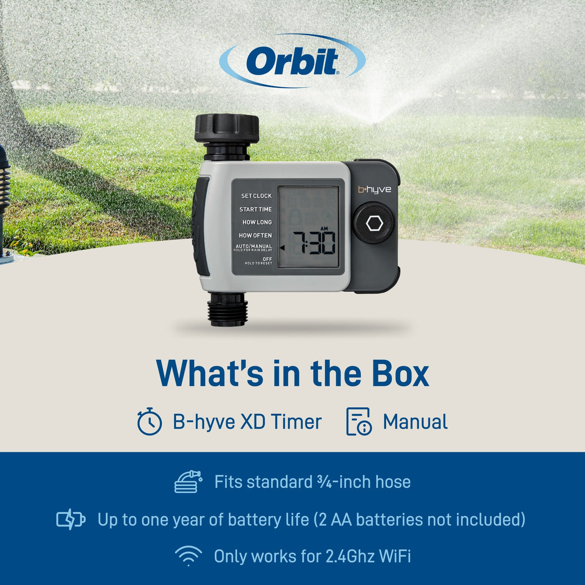 Orbit B-hyve XD 1-Outlet Bluetooth Hose Timer 24511