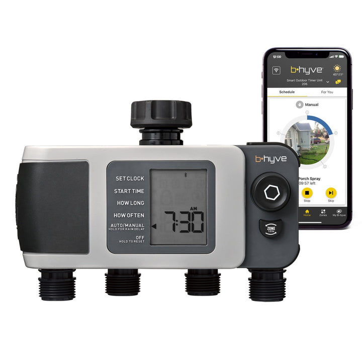 Orbit B-hyve XD 4-Outlet Bluetooth Hose Faucet Sprinkler Timer | 24634