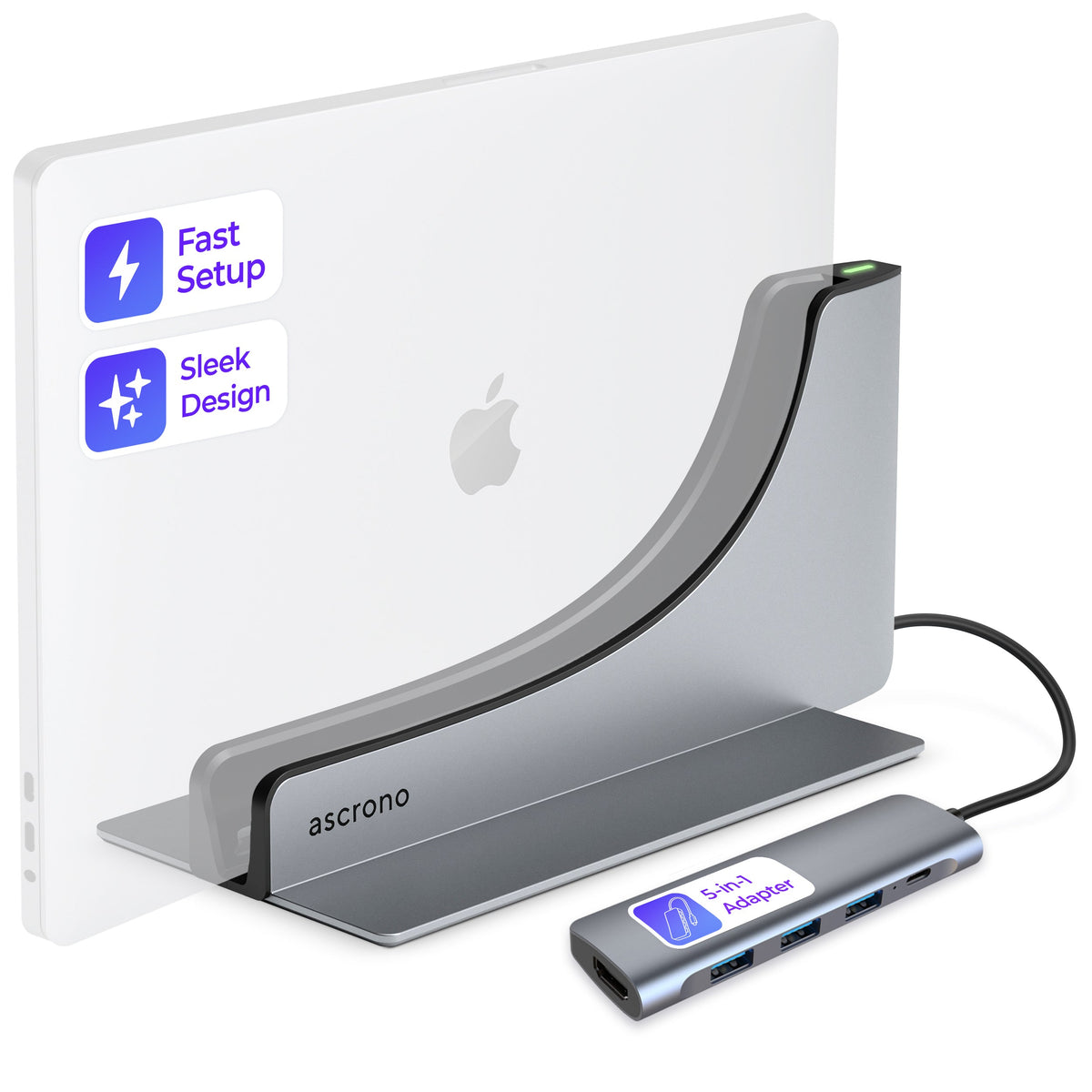 Ascrono MacBook Vertical Docking Station