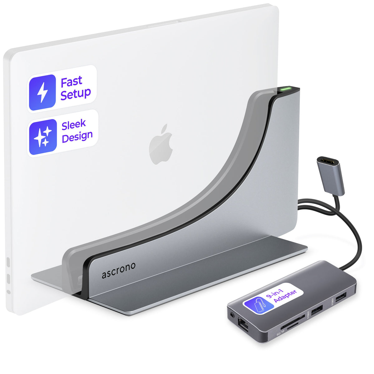 Ascrono MacBook Vertical Docking Station