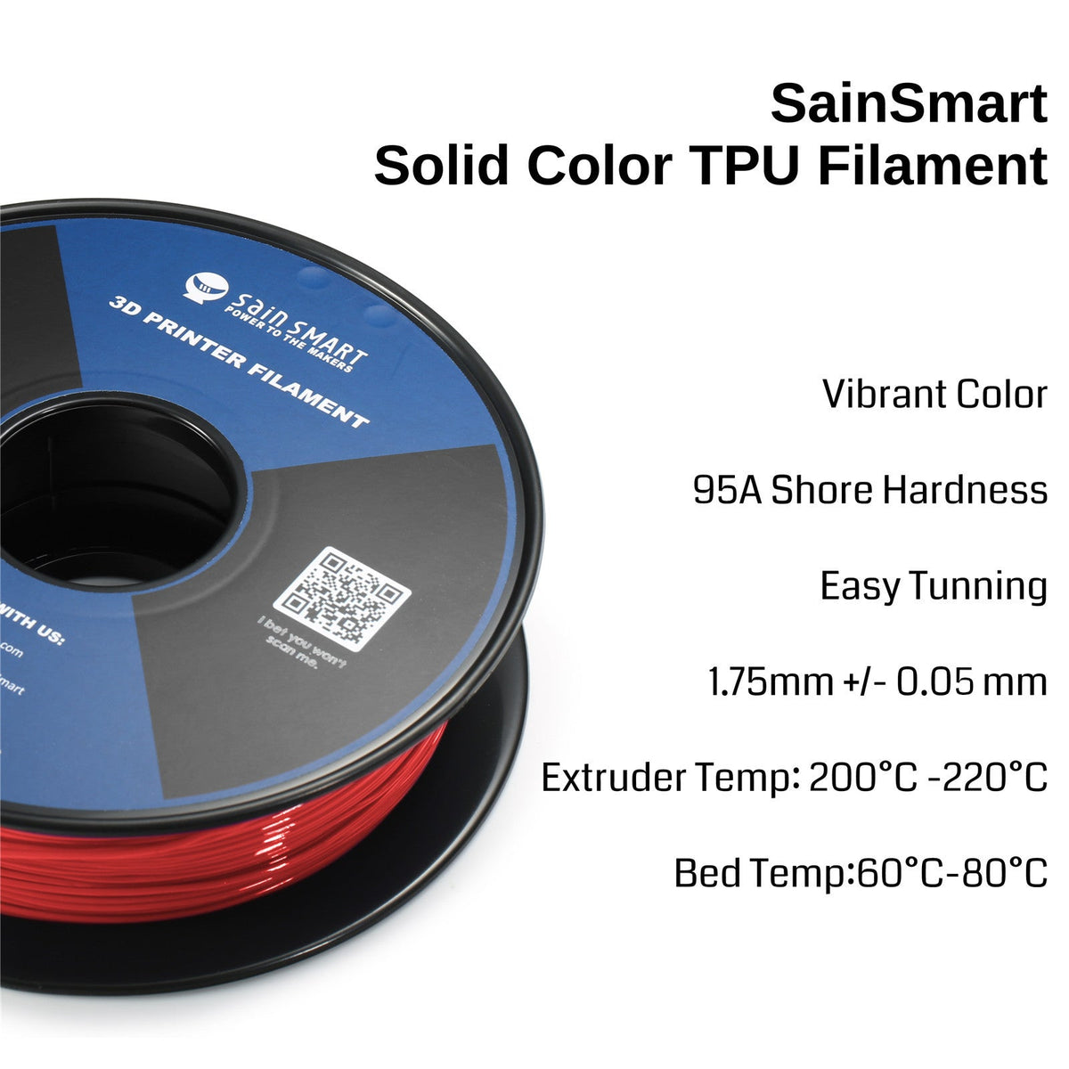 SainSmart neon scarlet TPU manufacturer printing-settings graphic