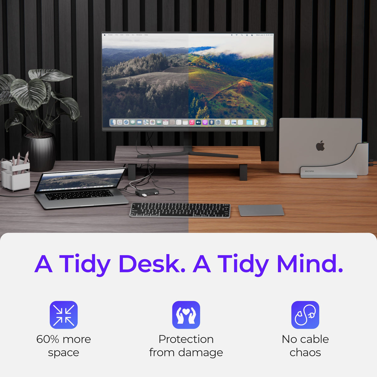 Ascrono MacBook Vertical Docking Station