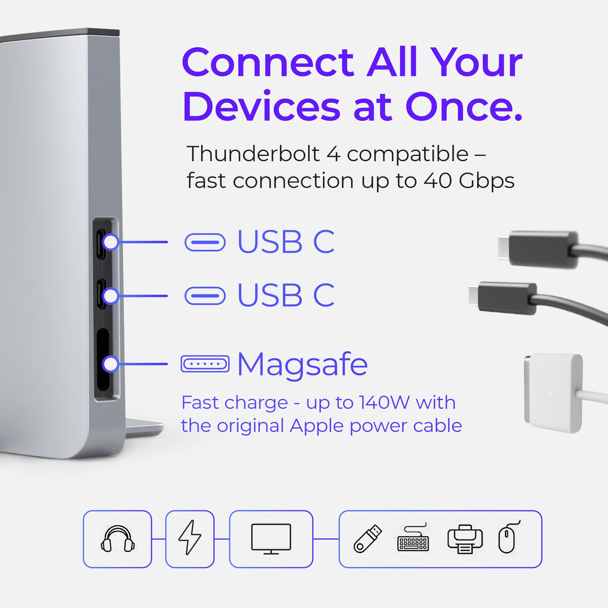 Ascrono MacBook Vertical Docking Station