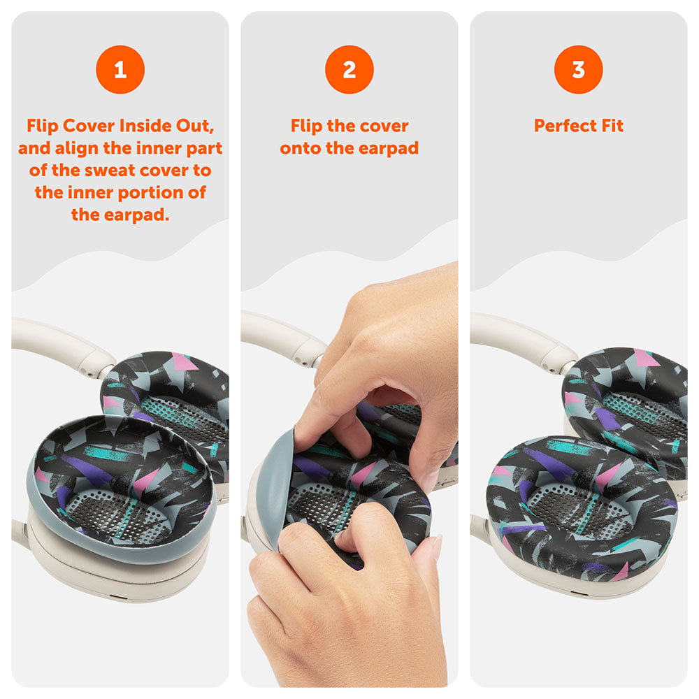 Wicked Cushions Sony WH-1000XM5 Earpad Sweat Covers - WC SweatZ