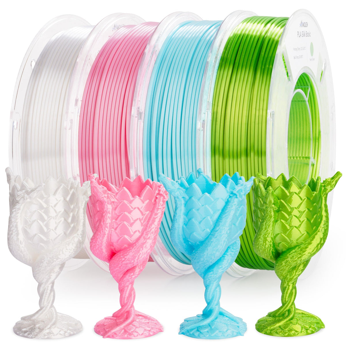 Amolen PLA Silk Basic Variety Pack (4x200g) - 1.75MM