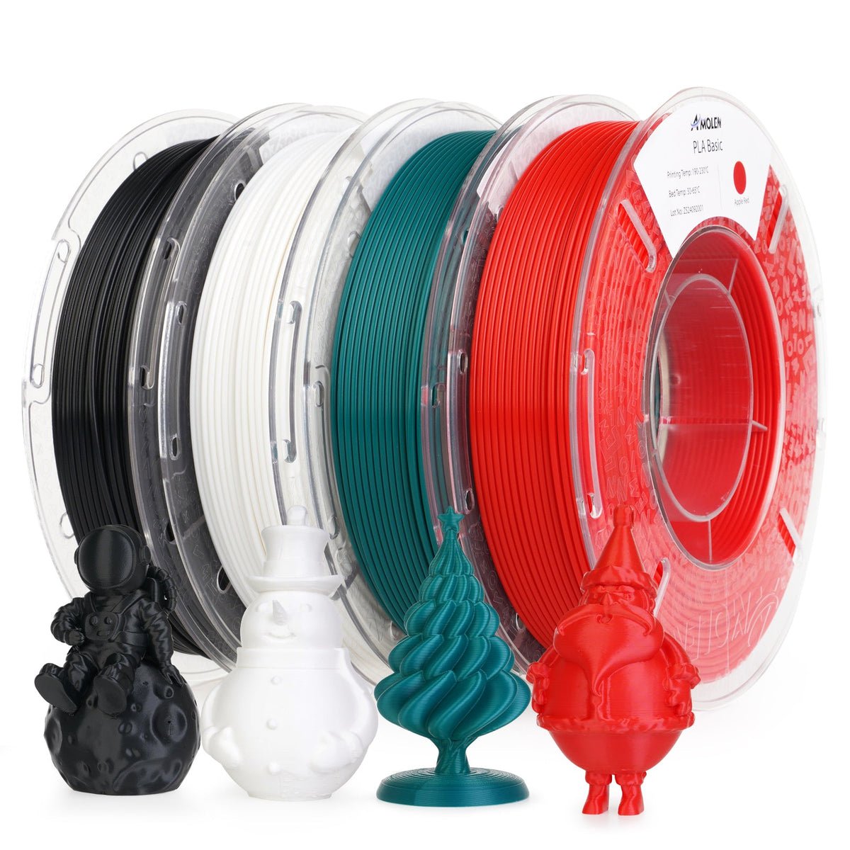 Amolen PLA Basic Variety Pack (4 x 250g), 1.75mm
