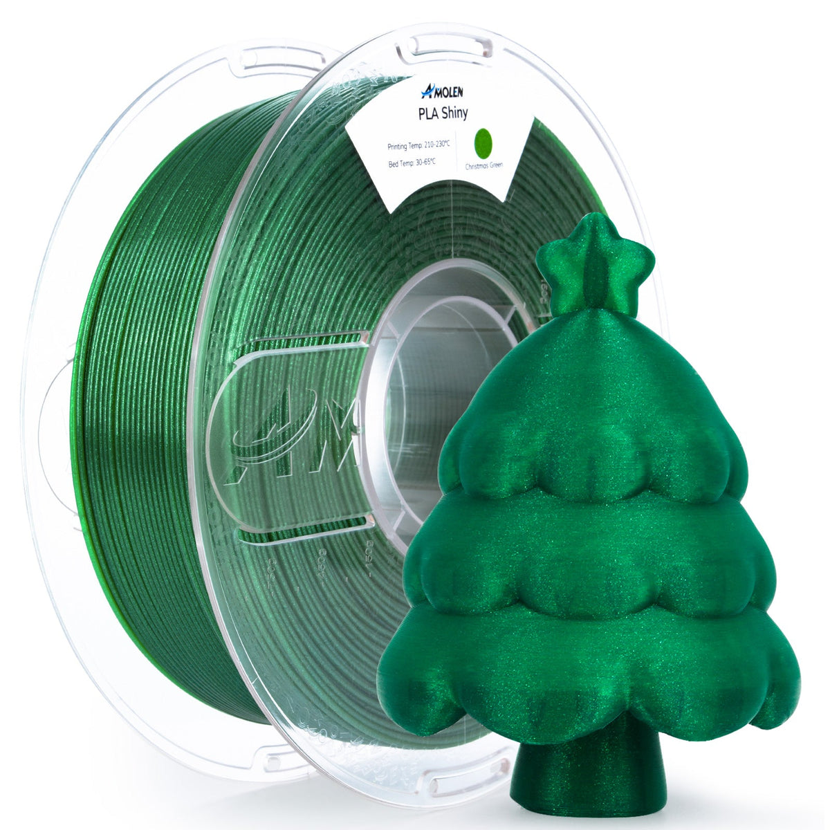 Amolen PLA Shiny Glitter 1.75mm, 1KG/2.2LB