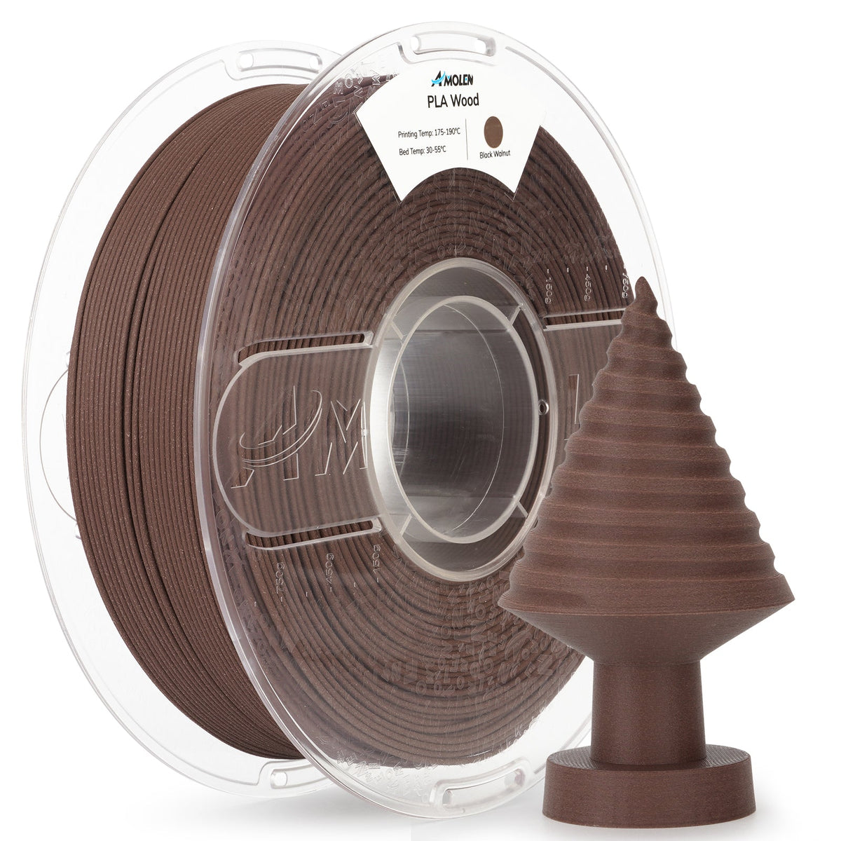 Amolen PLA Wood 1.75mm, 1KG/2.2LB