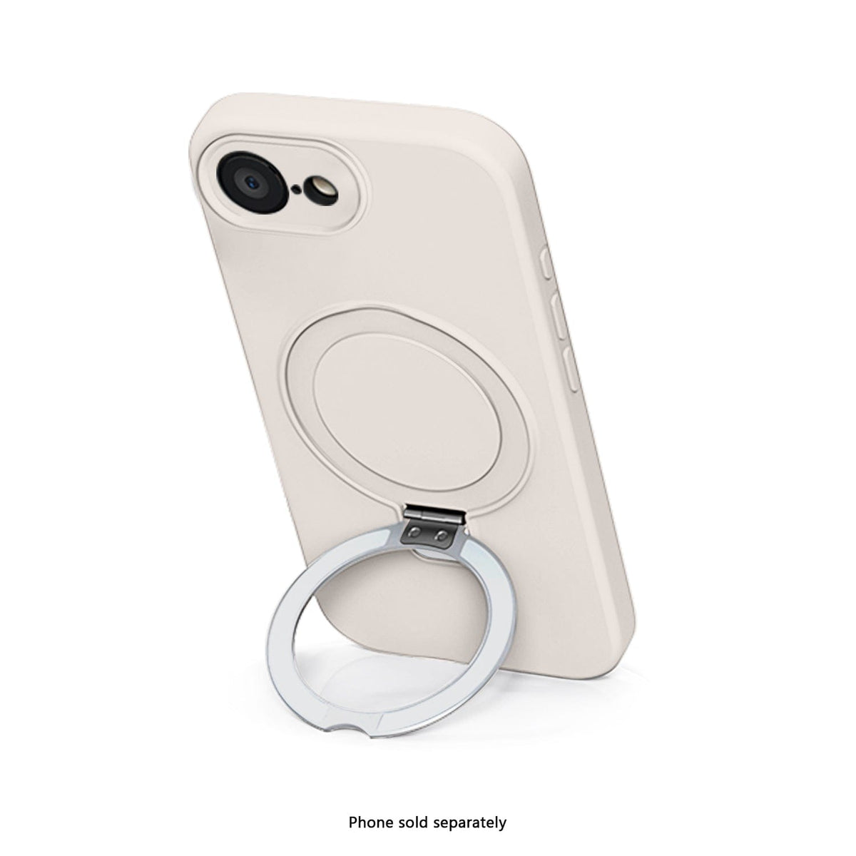 SaharaCase Venture Silicone Case for iPhone 17e & iPhone 16e — case demonstration with phone