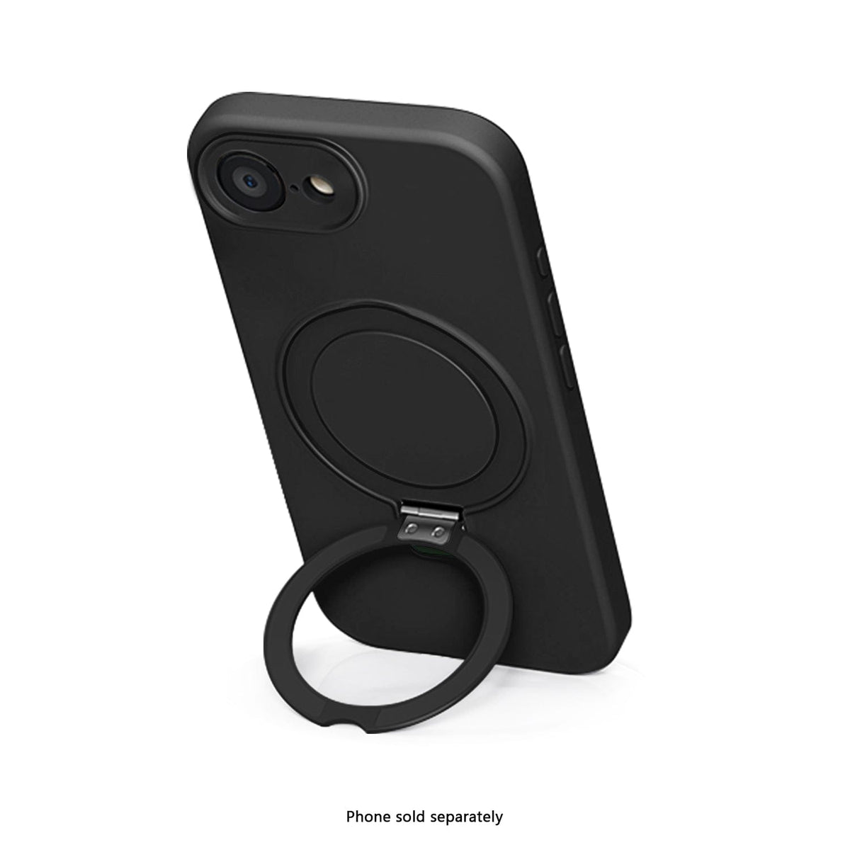 SaharaCase Venture Silicone Case for iPhone 17e & iPhone 16e — case demonstration with phone