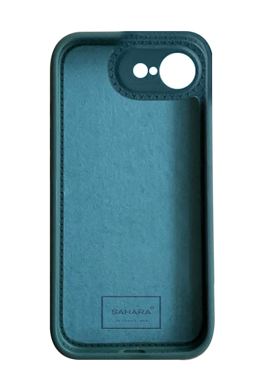 SaharaCase Venture Silicone Case for iPhone 17e & iPhone 16e — case demonstration with phone