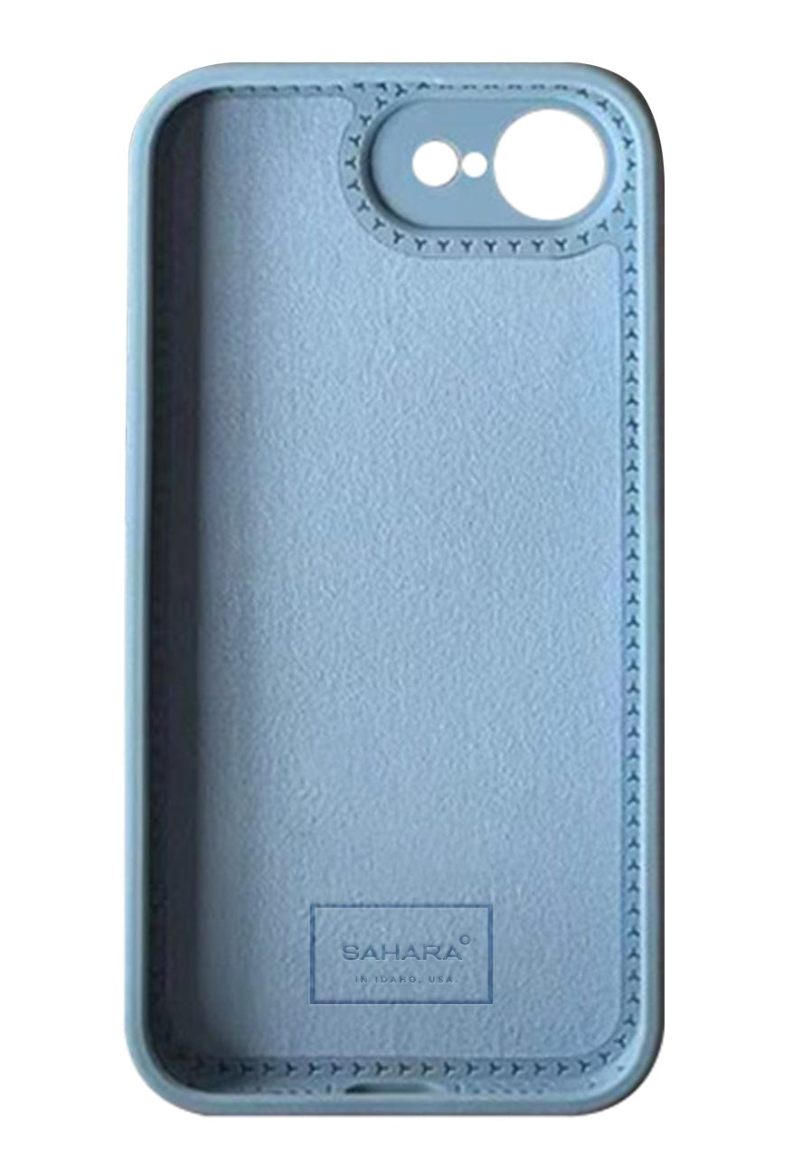 SaharaCase Venture Silicone Case for iPhone 17e & iPhone 16e — case demonstration with phone