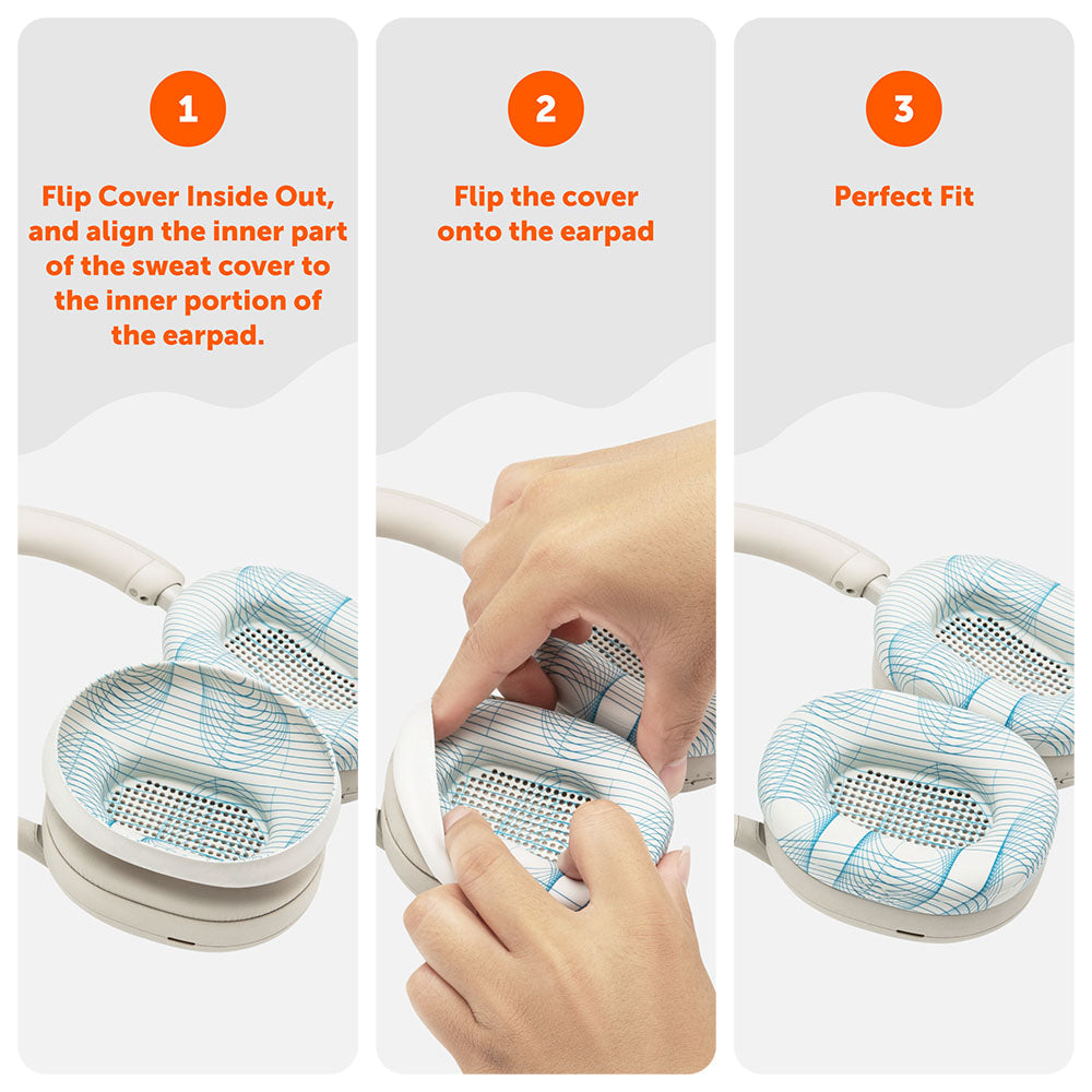 Wicked Cushions Sony WH-1000XM5 Earpad Sweat Covers - WC SweatZ