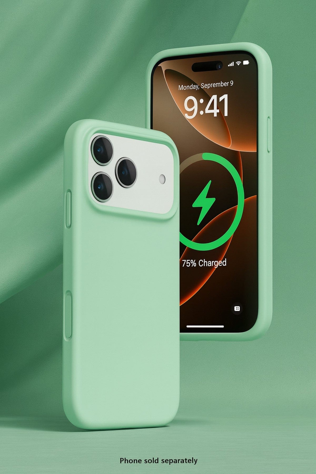 SaharaCase Venture MagSafe-Compatible Silicone Case for iPhone 17 Pro — rear case display