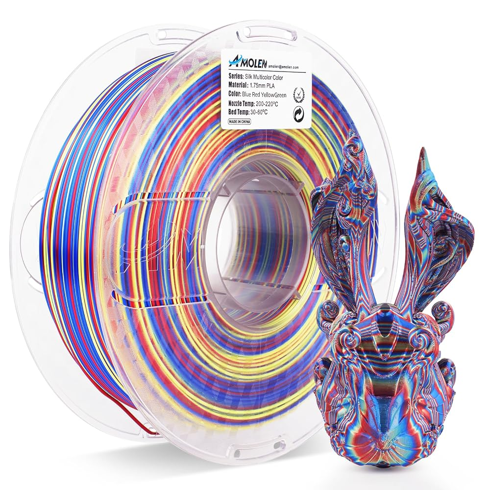 Amolen PLA Silk S-Series Filament, 1.75mm, 1kg
