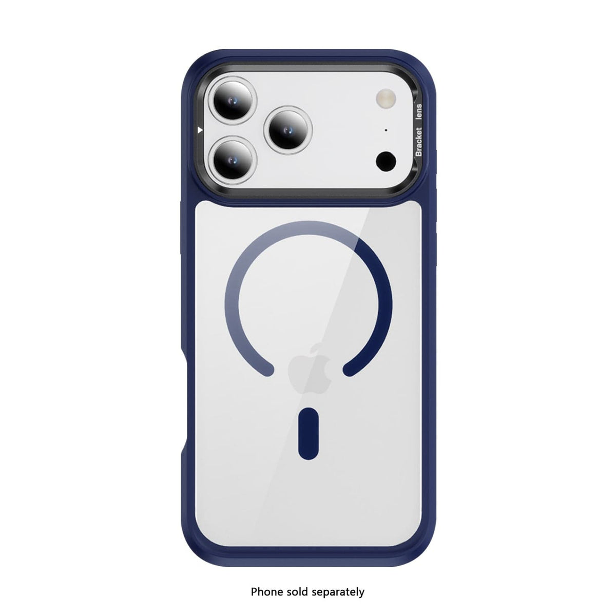 SaharaCase Raider Clear Back Case for iPhone 17 Pro — blue rear view