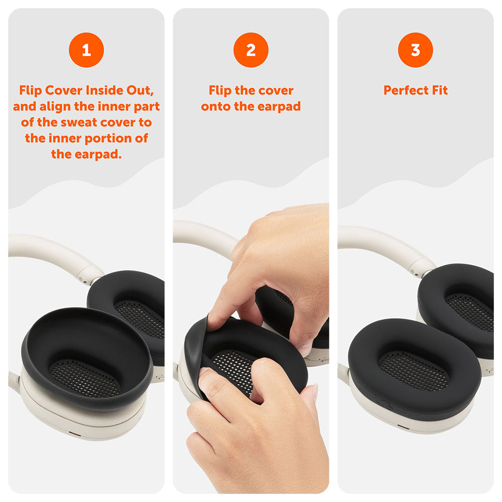 Wicked Cushions Sony WH-1000XM5 Earpad Sweat Covers - WC SweatZ