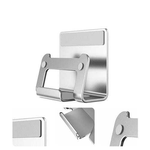 Details of the silver wall holder backplate and device supports