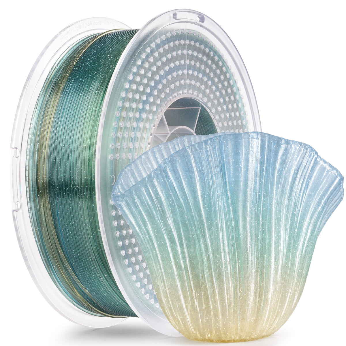 Amolen PLA Crystal-Transparent 1.75mm, 1KG/2.2LB