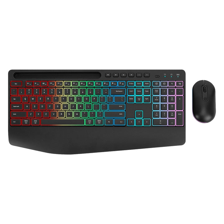 SaharaCase KB20 RGB keyboard with integrated palm rest and wireless mouse