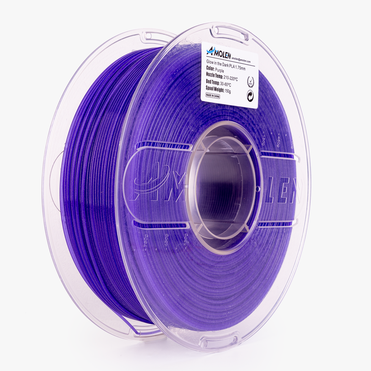 Amolen PLA Glow-in-the-Dark 1.75mm, 1KG/2.2LB