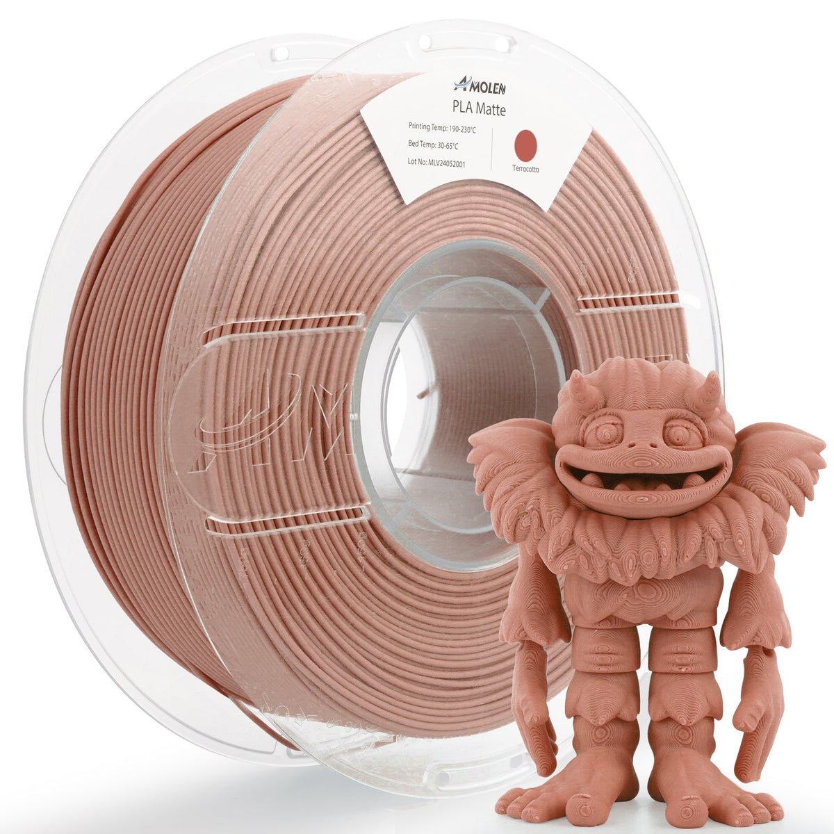 Amolen PLA Matte Basic 1.75mm, 1KG/2.2LB