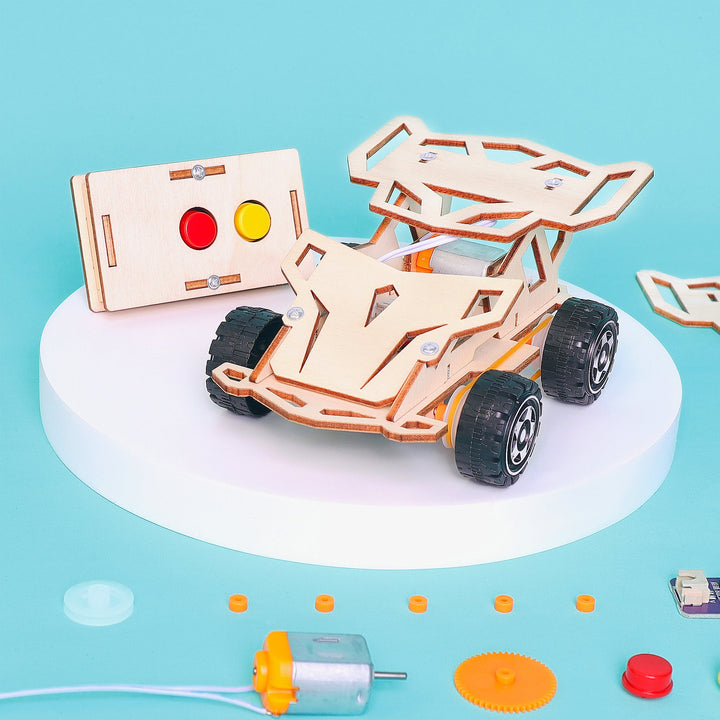 Kitsville Infrared Remote-Controlled Car Kit — infrared car, remote and components