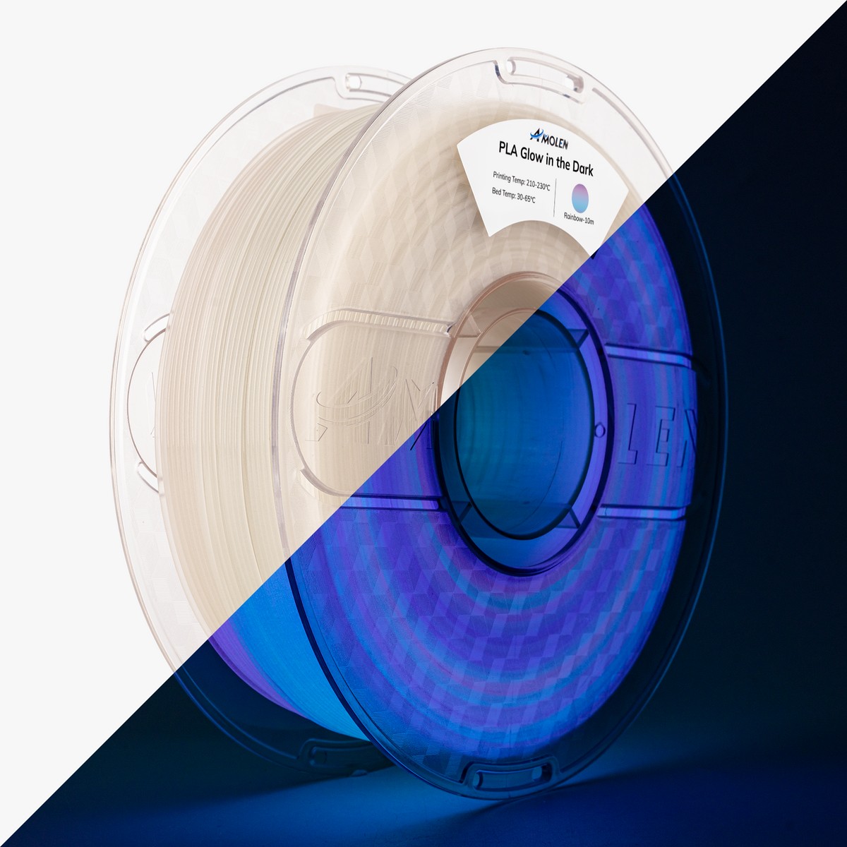 Amolen PLA Glow-in-the-Dark 1.75mm, 1KG/2.2LB