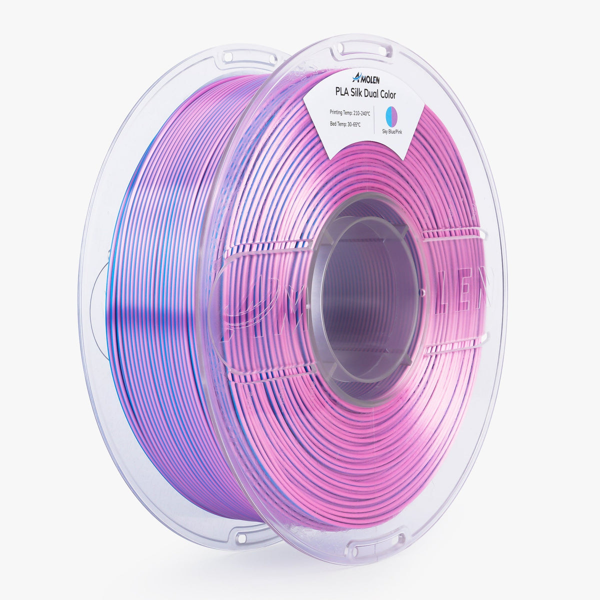 Amolen PLA Silk Dual Color Filament 1.75mm, 1KG/2.2LB