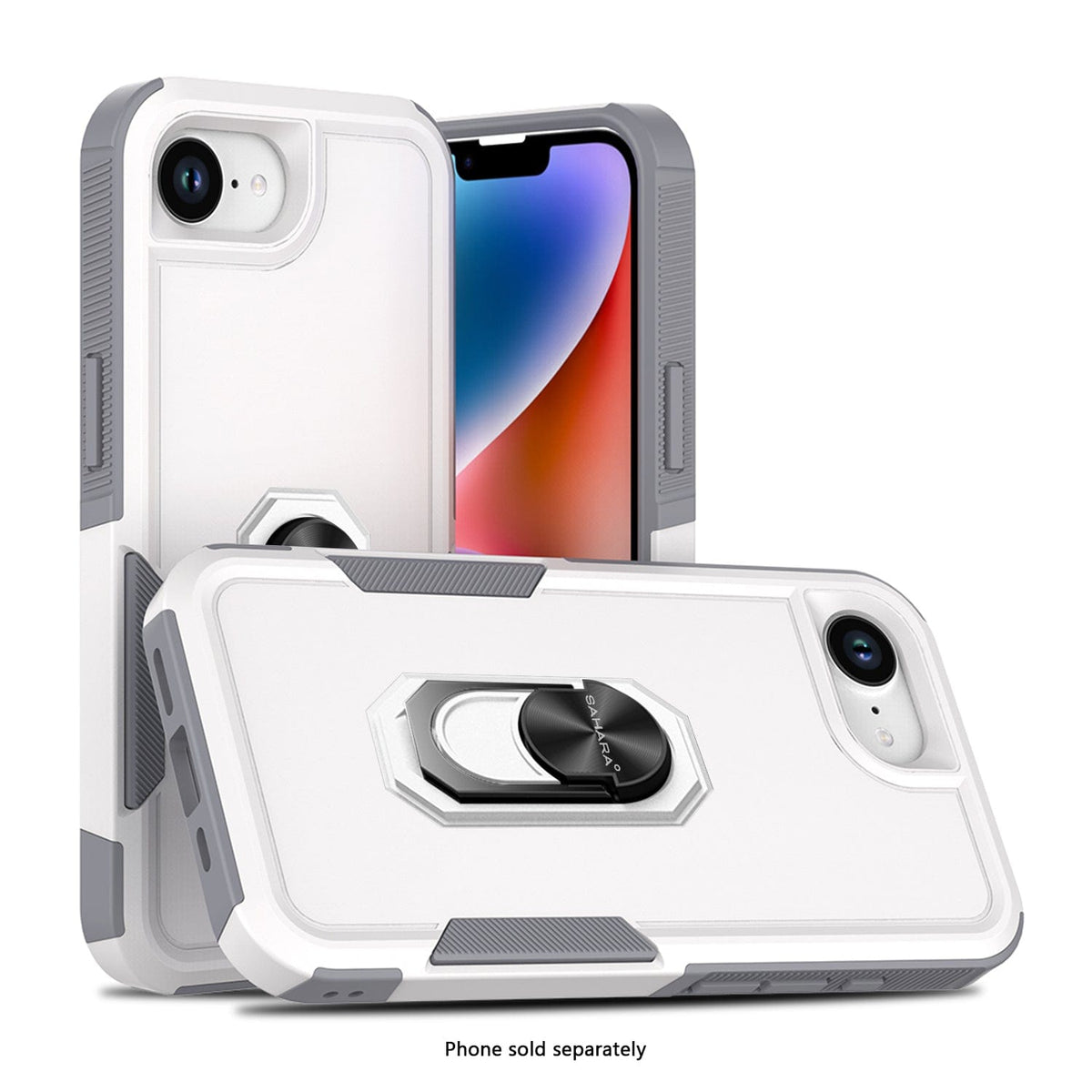 SaharaCase Raider Heavy-Duty Kickstand Case for iPhone 17e & iPhone 16e — case fit and edge details
