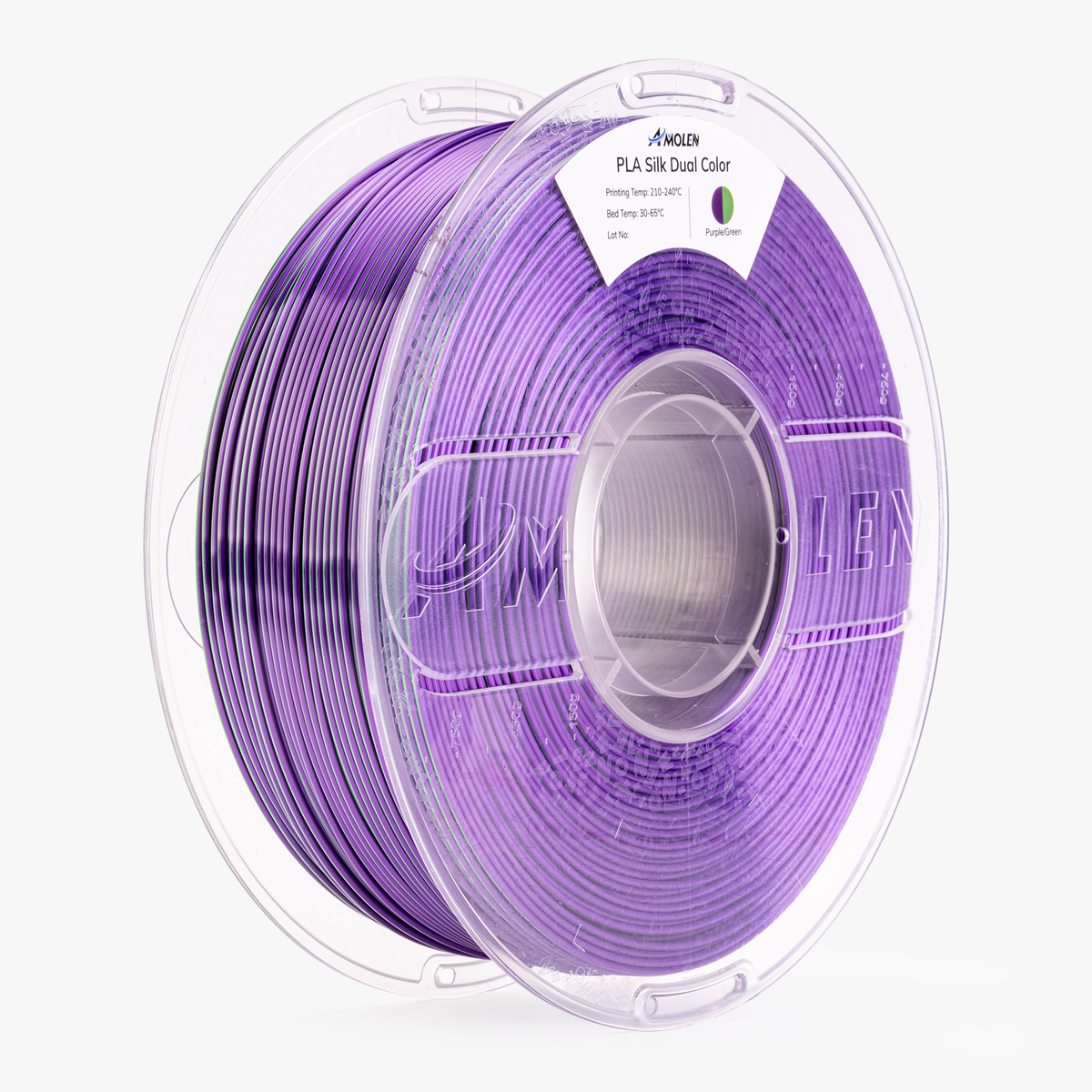 Amolen PLA Silk Dual Color Filament 1.75mm, 1KG/2.2LB