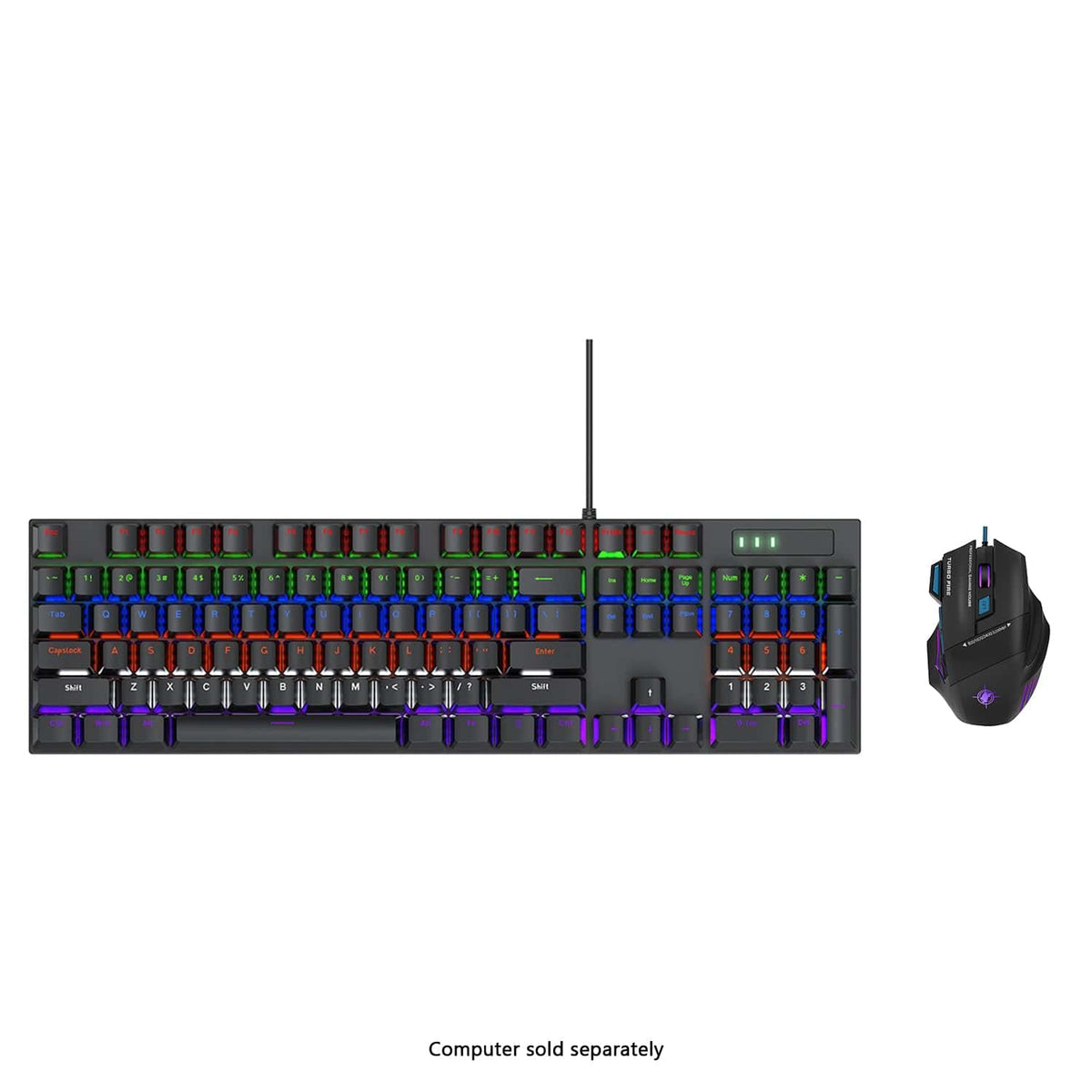 SaharaCase KB36 keyboard and mouse with USB cables