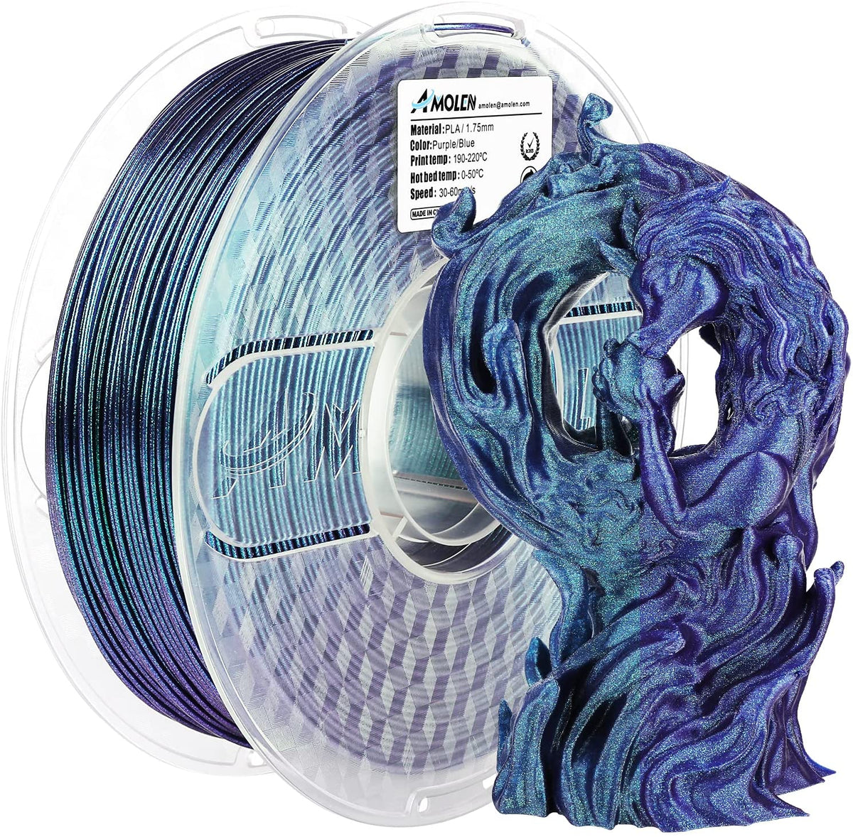 Amolen PLA Galaxy / Sparkle & Shiny 1.75mm, 1KG/2.2LB