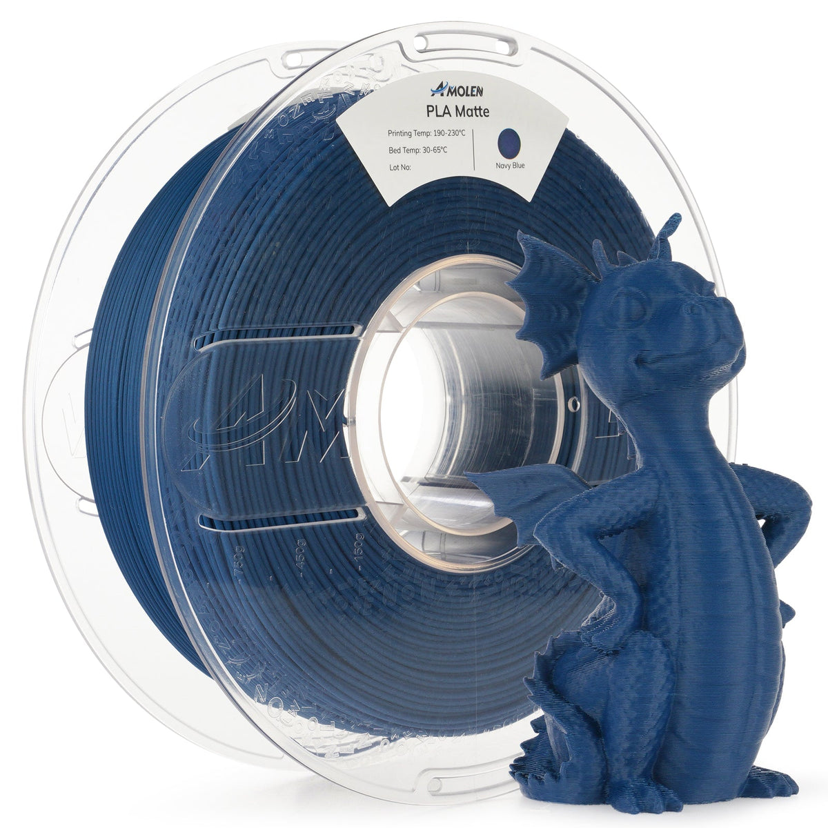 Amolen PLA Matte Basic 1.75mm, 1KG/2.2LB