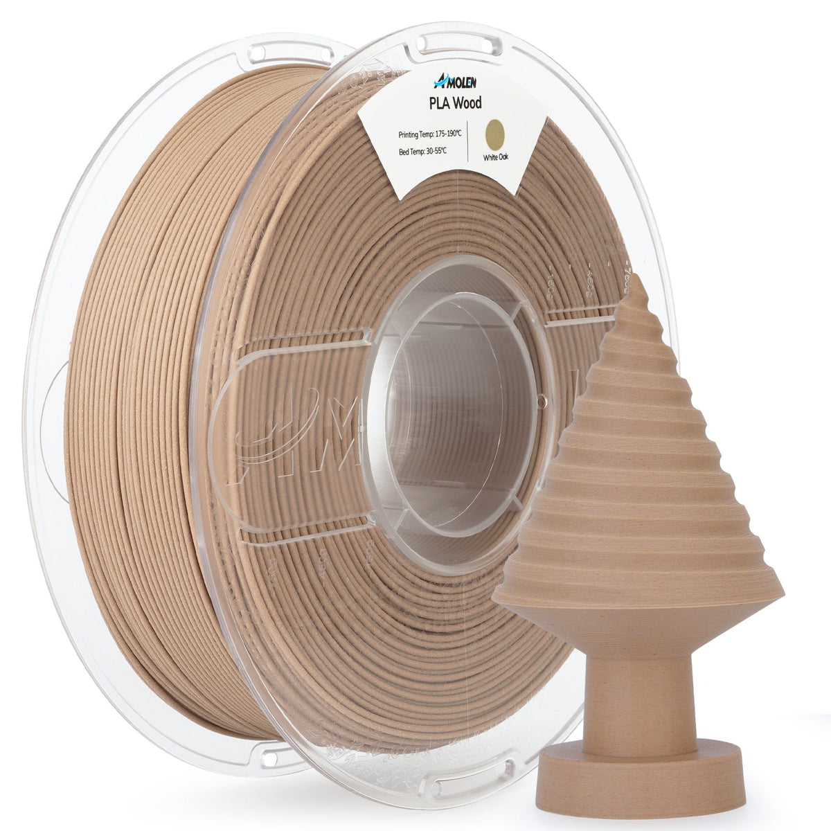 Amolen PLA Wood 1.75mm, 1KG/2.2LB