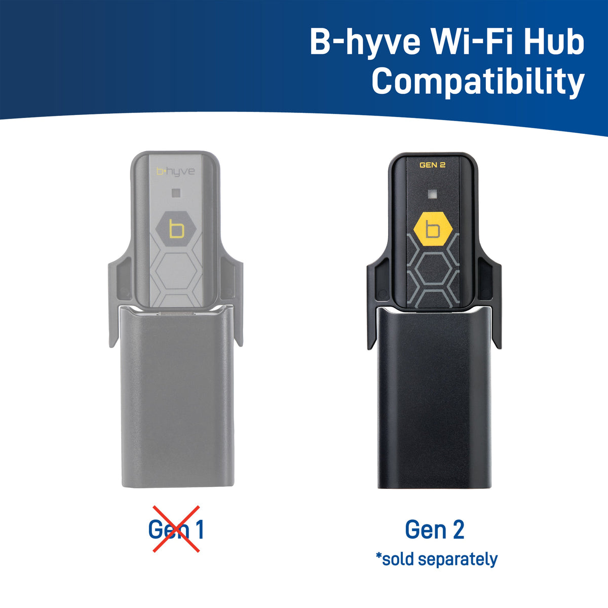 Orbit B-hyve XD Bluetooth 1-Outlet Hose Faucet Timer with B-hyve Flood Sensors | 71103