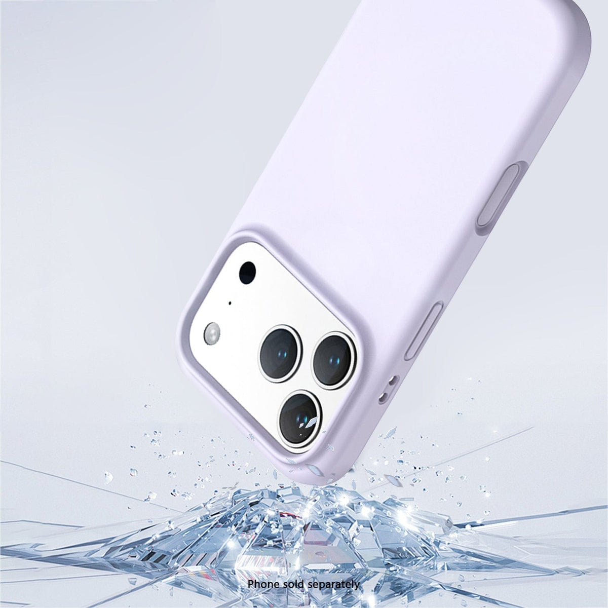 SaharaCase Venture MagSafe-Compatible Silicone Case for iPhone 17 Pro — corner detail illustration