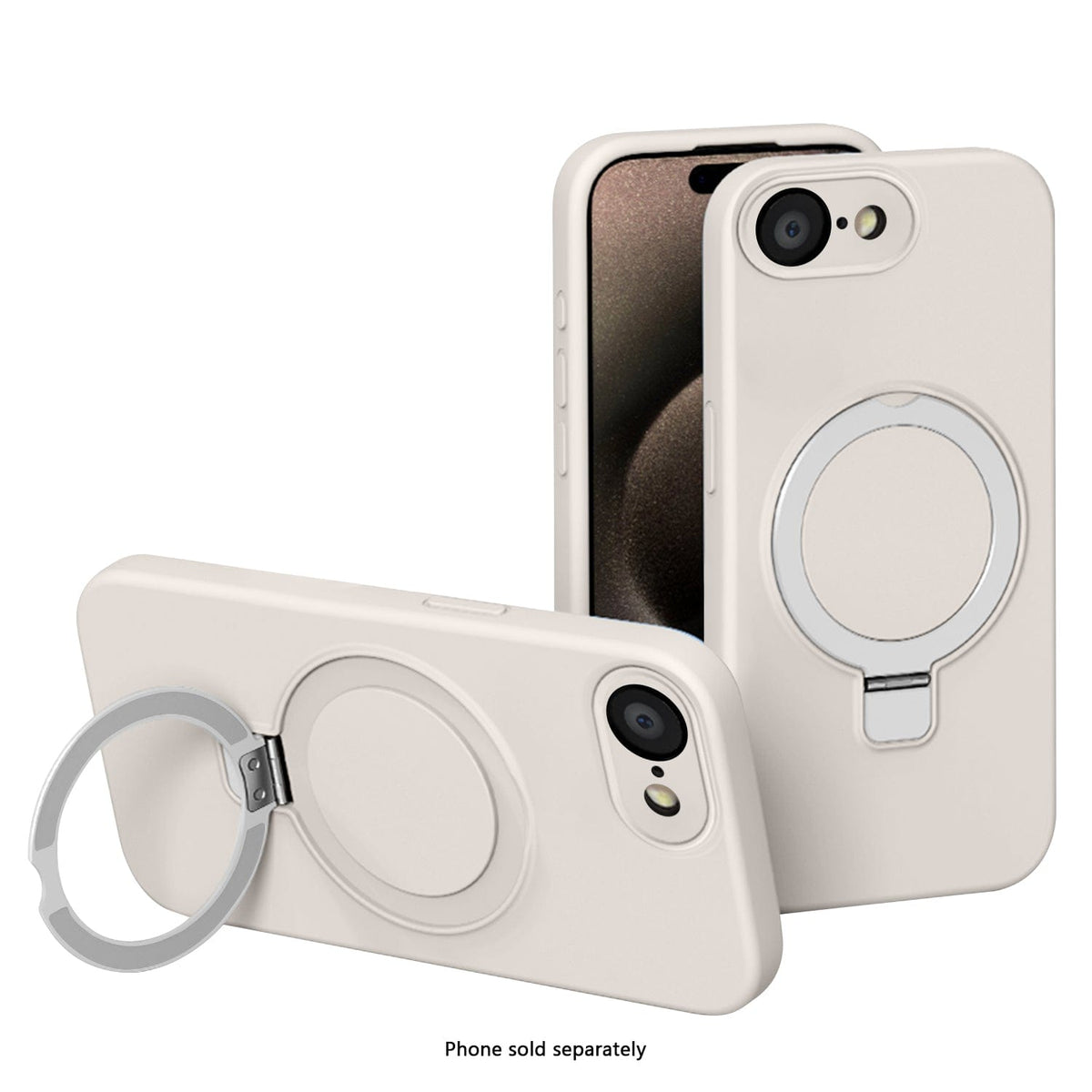 SaharaCase Venture Silicone Case for iPhone 17e & iPhone 16e — case demonstration with phone